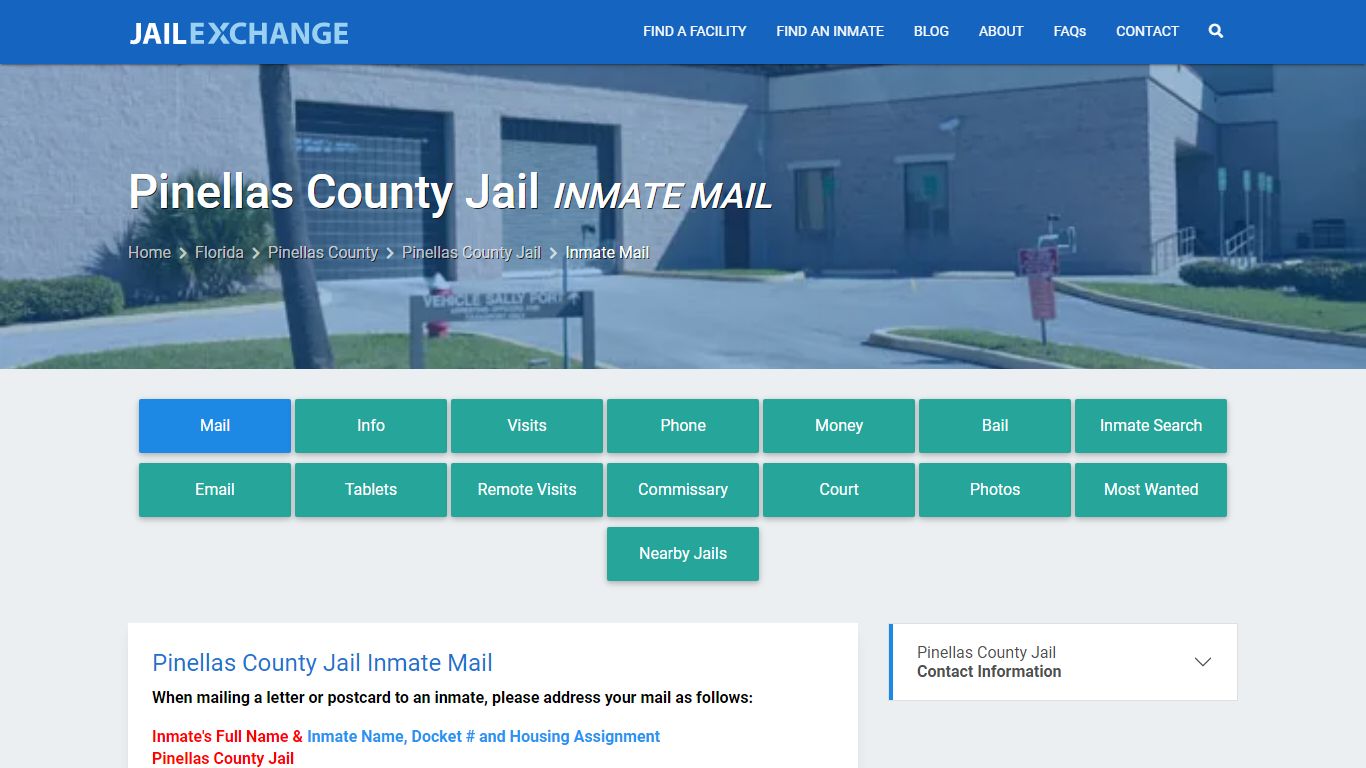 Pinellas County Jail Inmate Mail - Jail Exchange