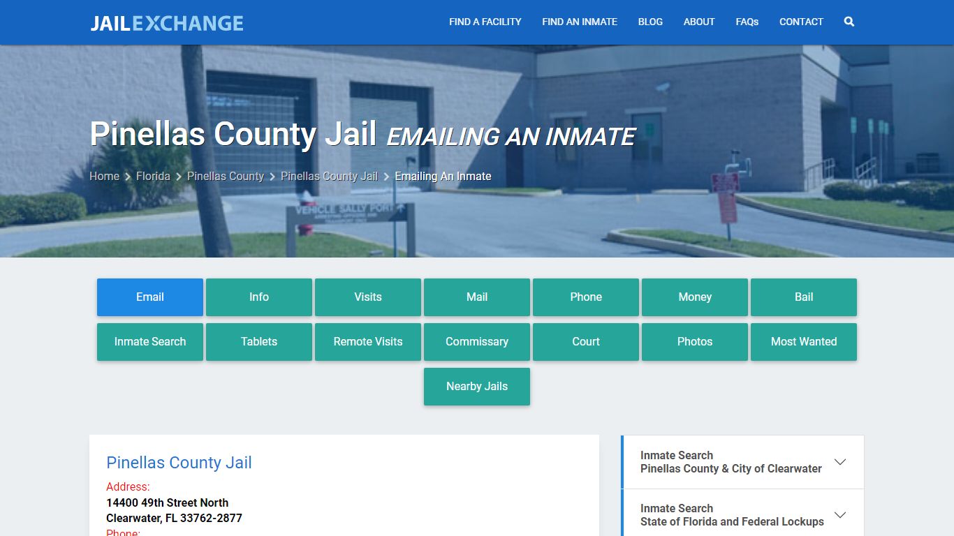 Inmate Text, Email - Pinellas County Jail, FL - Jail Exchange